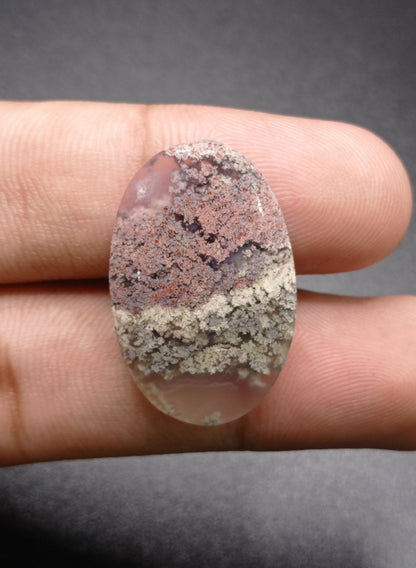 20ct Moss Agate - Green Moss Agate - 29.2x19x5mm