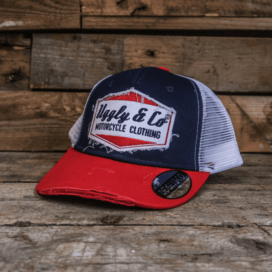 Blue & Red Diamond Cap