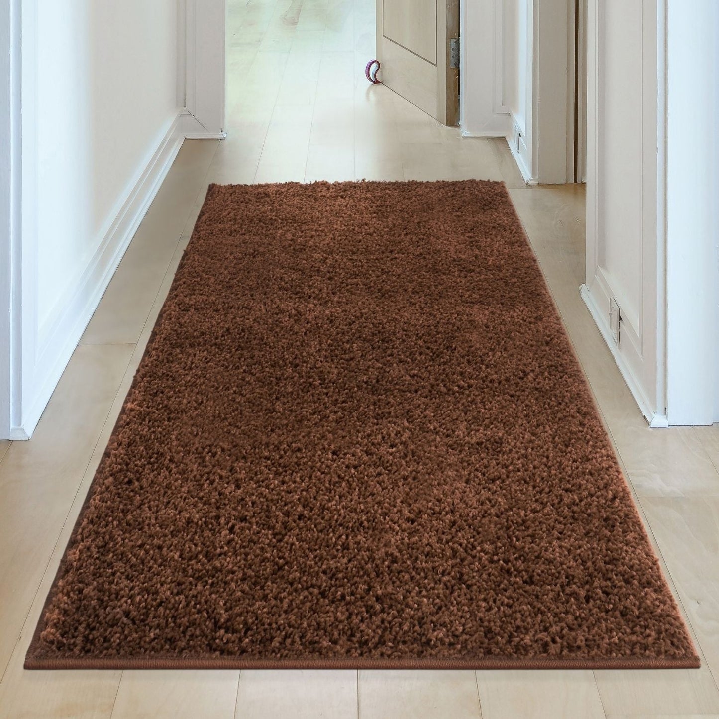 Myshaggy Solid Brown Rug