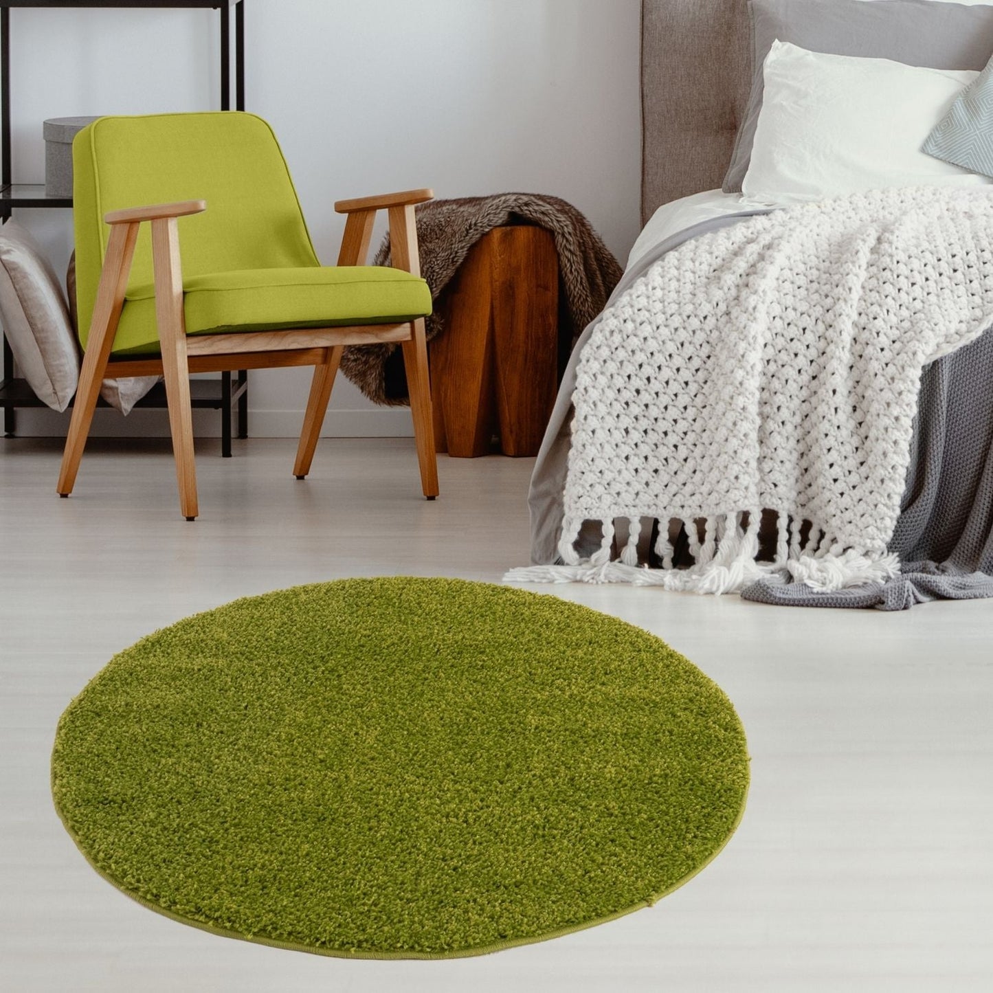 Myshaggy Solid Green Rug