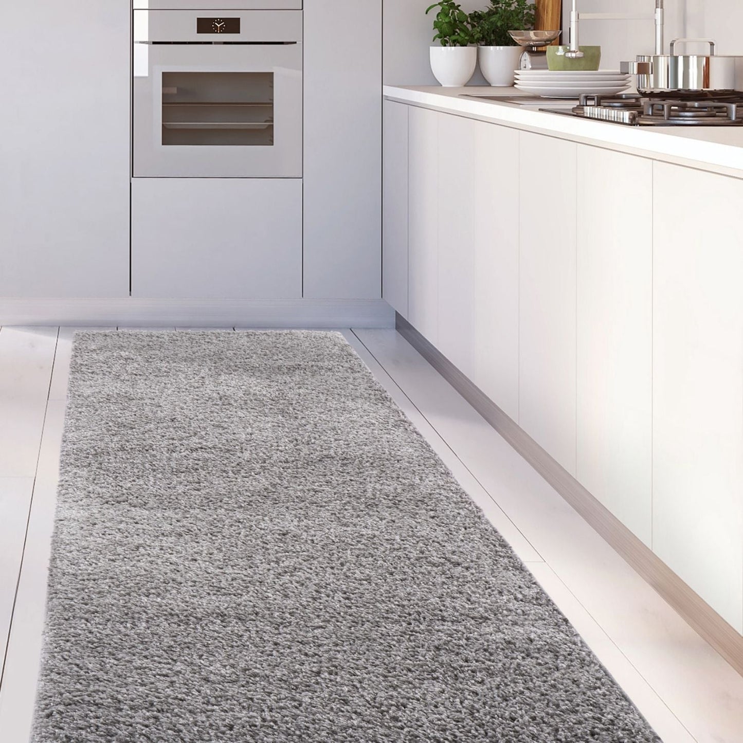 Myshaggy Solid Grey Rug
