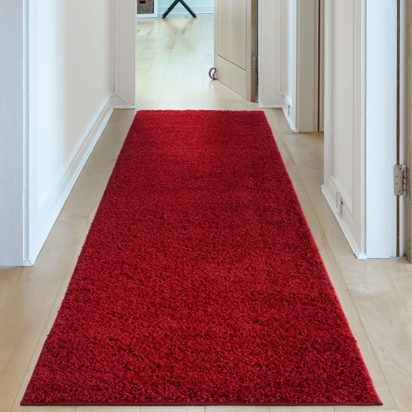 Myshaggy Solid Red Rug