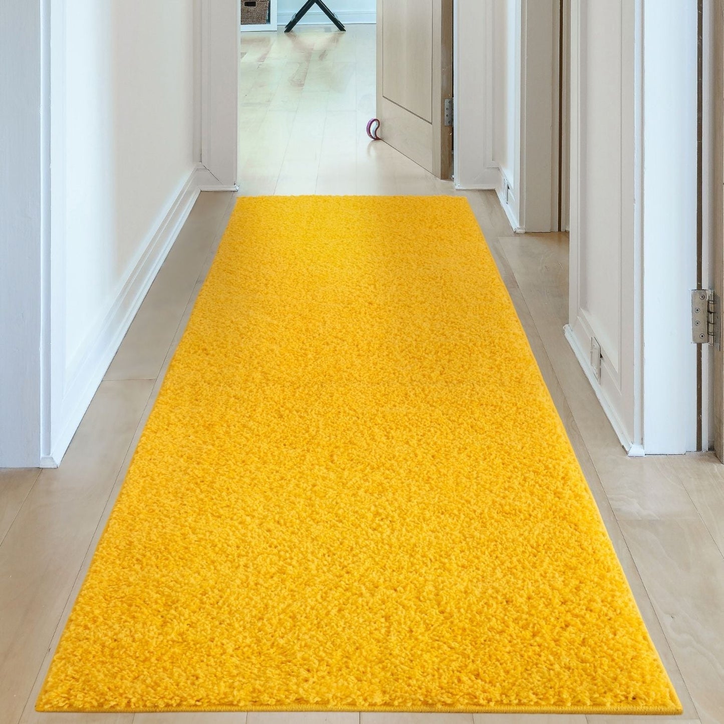 Myshaggy Solid Yellow Rug