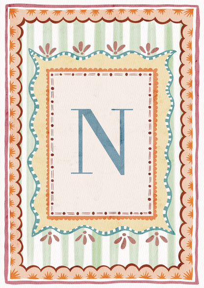 ALPHABET LETTERS ~ Blue / Pink / Green /