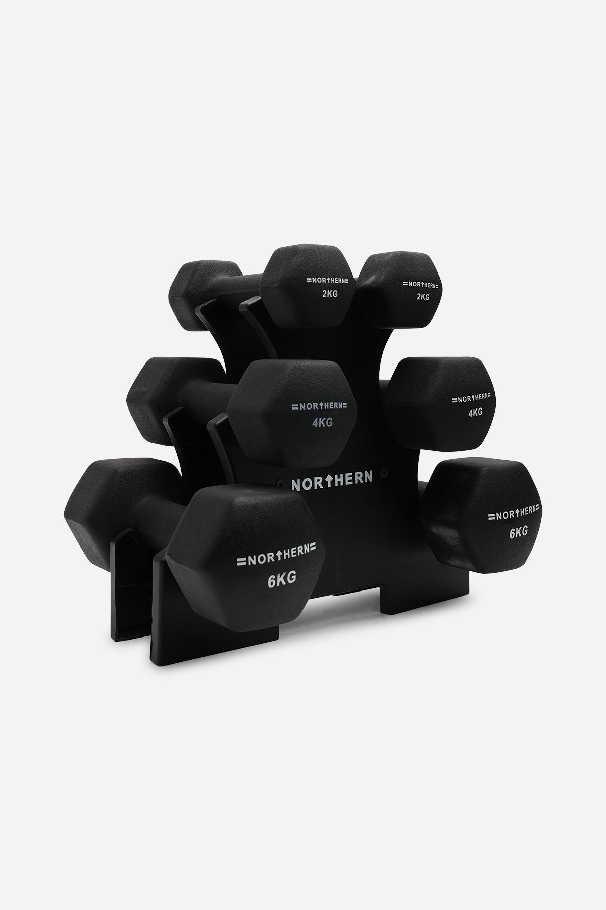Northern 3-Tier Storage Holder Dumbbell Mini Rack Black
