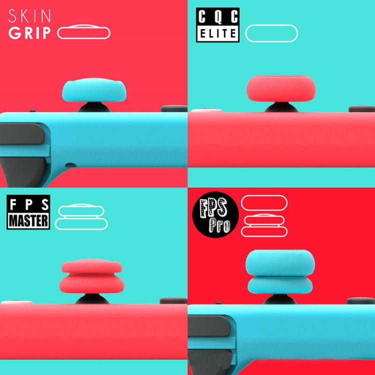 Left + Right Gamepad Rocker Cap Button Cover for Switch, For Switch(Red), For Switch(Black), For Switch(Blue + Magenta)