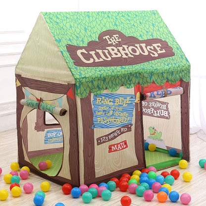 Household Children Printing Play Tent Small Game House with 50 Ocean Balls & Mat, with 50 Ocean Balls & Mat (Green), with 50 Ocean Balls & Mat (Light Pink), with 50 Ocean Balls & Mat (Black White), with 50 Ocean Balls & Mat (Pink)