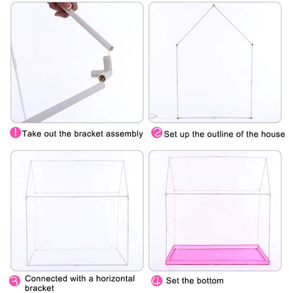 Household Children Printing Play Tent Small Game House with 50 Ocean Balls & Mat, with 50 Ocean Balls & Mat (Green), with 50 Ocean Balls & Mat (Light Pink), with 50 Ocean Balls & Mat (Black White), with 50 Ocean Balls & Mat (Pink)