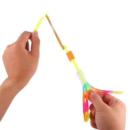 10 PCS Amazing LED Light Slingshot Flying Arrows, Random Color Delivery, Size: Large, Large