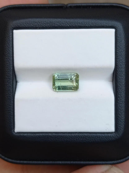 2.25ct Natural Light Green Tourmaline Gemstone - October Birthstone - 9x6x5mm