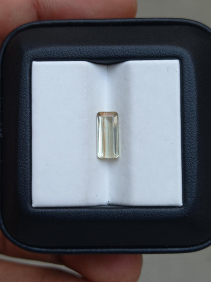 1.8ct Natural Yellow Tourmaline Gemstone - October Birthstone - 11x5x3mm