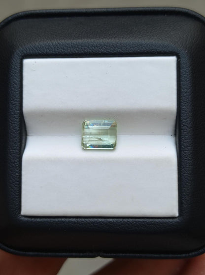 1.95ct Natural Light Green Tourmaline Gemstone - October Birthstone - 8x6x4mm