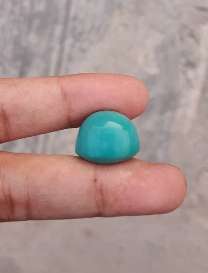 Natural Green Turquoise - Persian Turquoise - Green Feroza - 20.4ct- 17x15mm