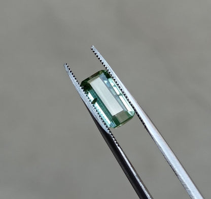 2.8ct Natural Teal Tourmaline Gemstone - Faceted Tourmaline - October Birthstone - 12x6x4mm