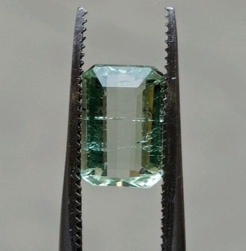 2.25ct Natural Light Green Tourmaline Gemstone - October Birthstone - 9x6x4mm