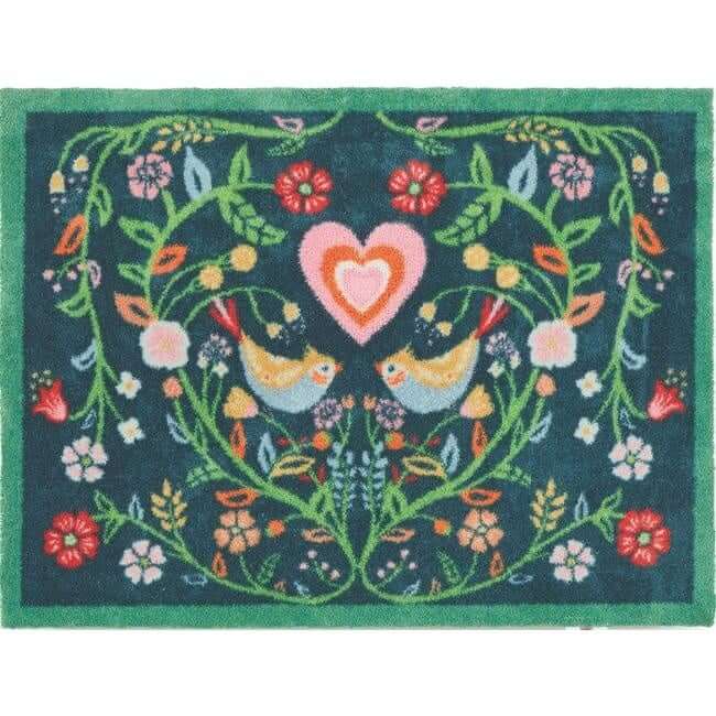 Eco-Friendly Washable Floral Mat