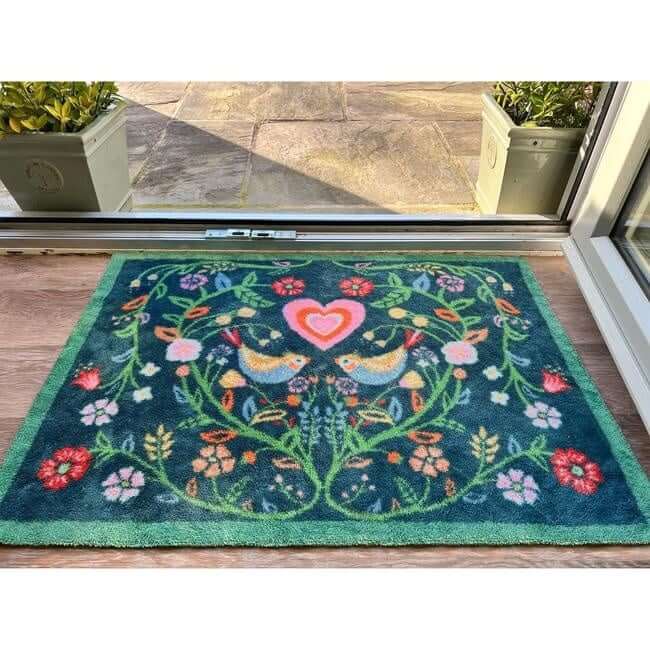 Eco-Friendly Washable Floral Mat