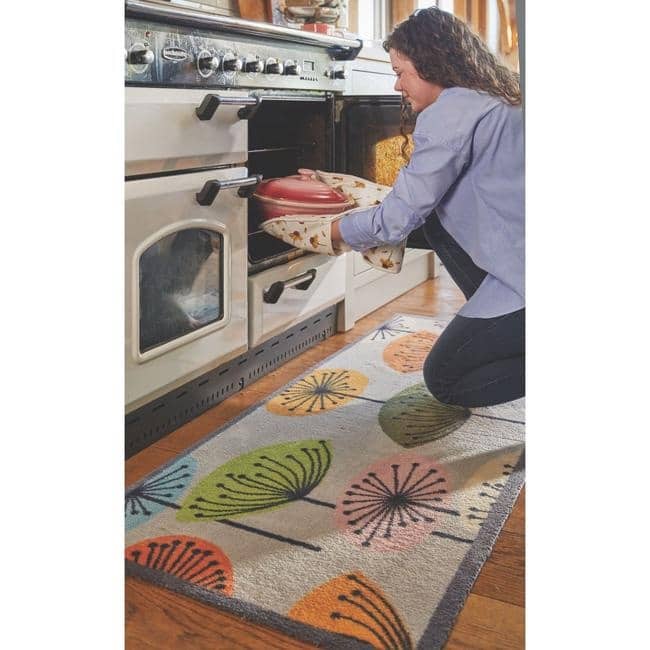 Eco-Friendly Washable Floral Mat
