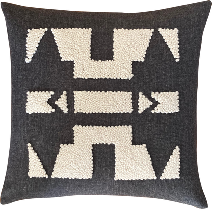 Punch Needle Cushion Cover - Ndebele Pattern 1
