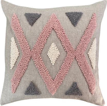 Punch Needle Cushion Cover - Ndebele Pattern 2