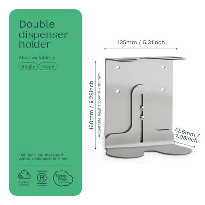 Nickel Double Bottle Holder