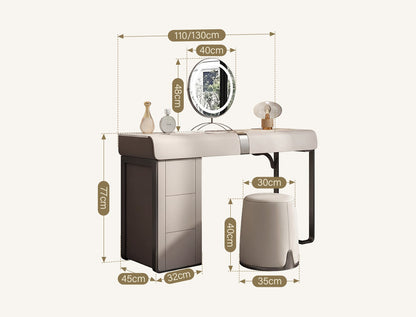 Nisha Dressing Table, Vanity Table With LED Mirror