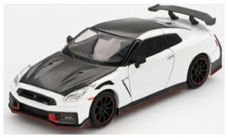 Nissan GT-R NISMO 2024 Brilliant White Pearl (RHD) 1:64 Scale MINI GT Diecast Model