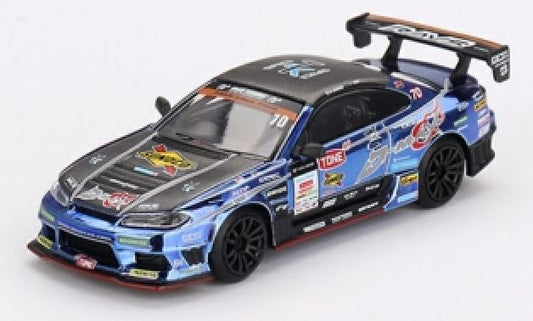Nissan Silvia (S15) D-MAX #70 D-MAX Racing 2023 D1 GP (LHD) Japan Exclusive Blister 1:64 Scale MINI GT Diecast Model