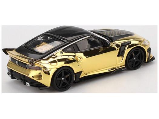 Nissan Z Veilside FFZ400 Gold Chrome (LHD) 1:64 Scale MINI GT Diecast Model (Blister Packaging)