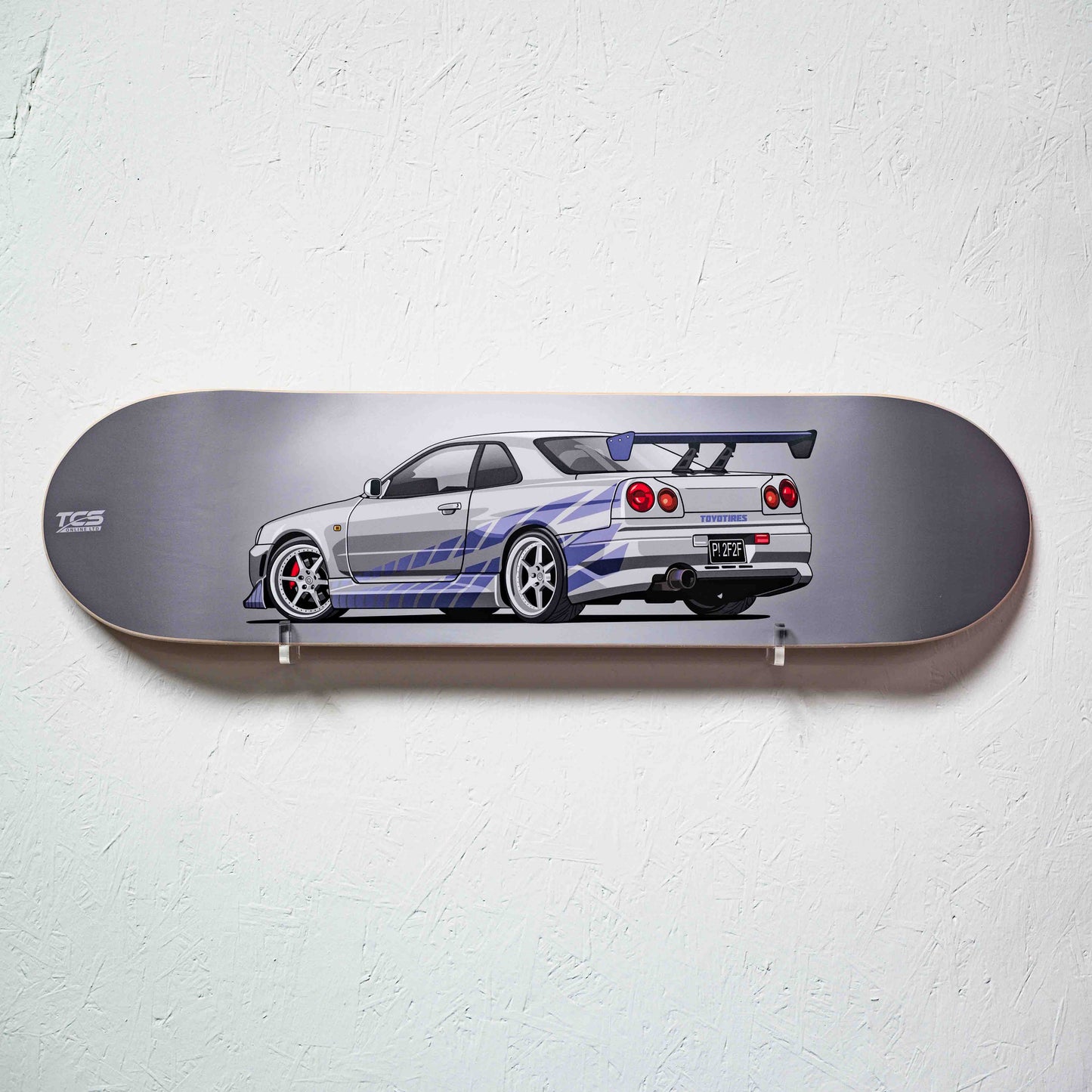 2 F 2 F inspired Nissan Skyline GT-R Skate Deck Wall Art
