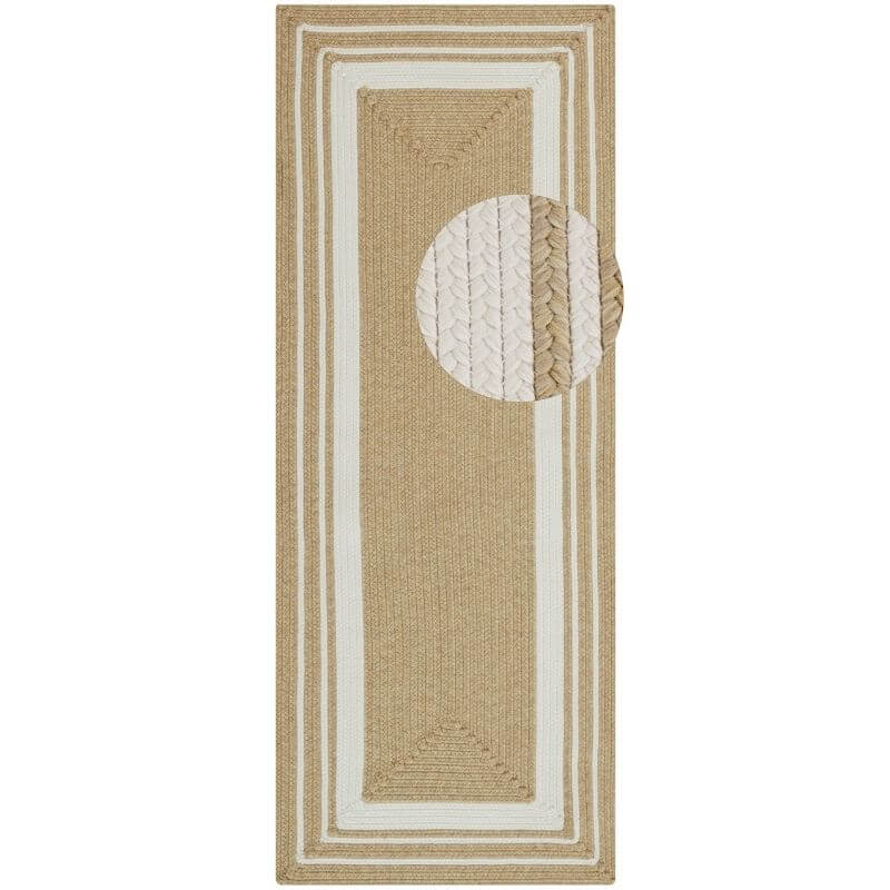 Indoor Outdoor Trenzado Rug – Bordered Plain Design