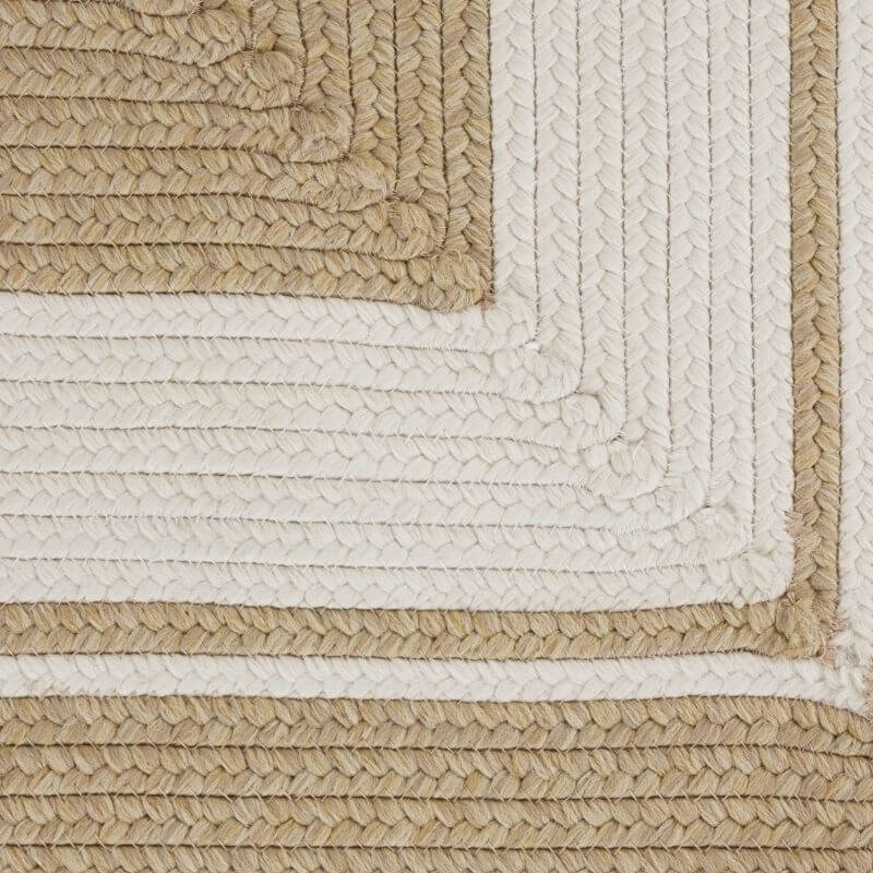 Indoor Outdoor Trenzado Rug – Bordered Plain Design