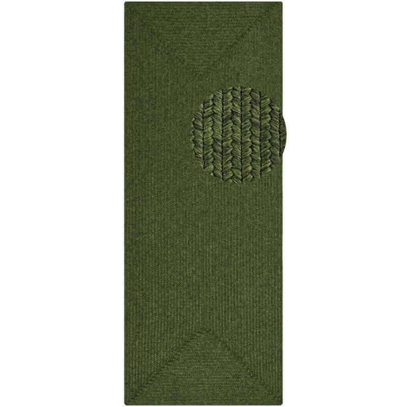 Indoor Outdoor Trenzado Rug – Bordered Plain Design