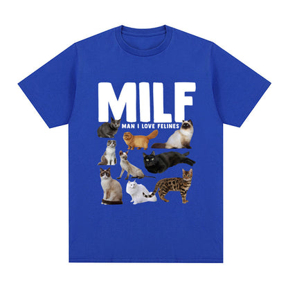 Pawsitively Hilarious – Funny Cat Lover Graphic T-Shirt for Meowgical Humans