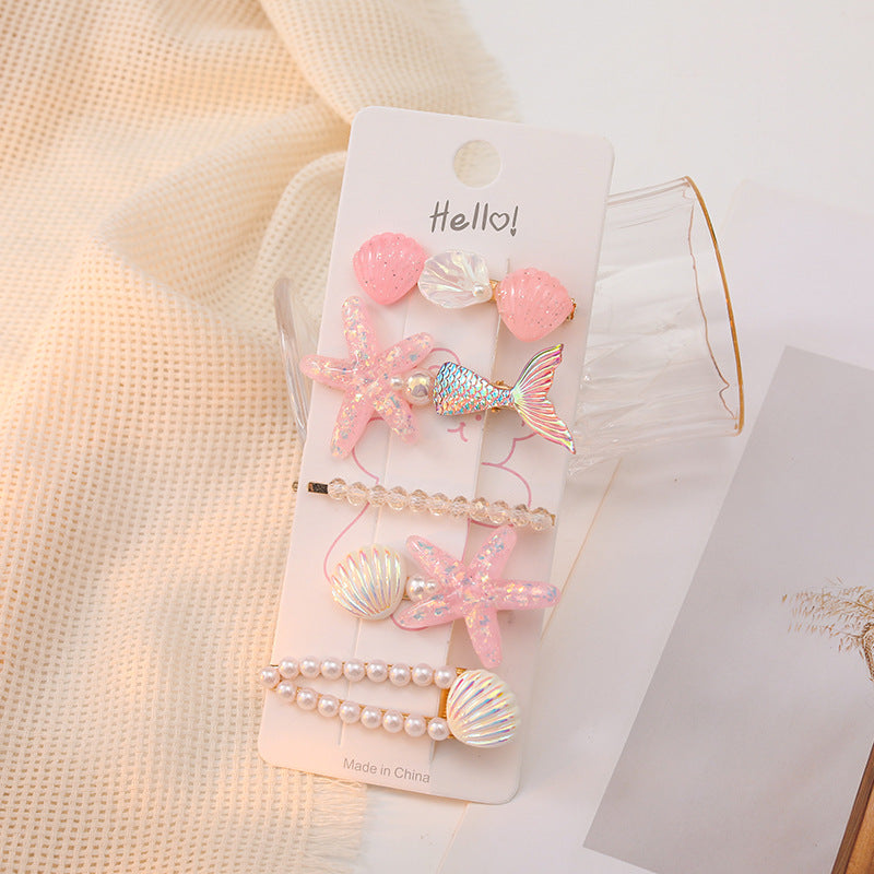 Creative Starfish Shell Hairclips Set – 5PCS