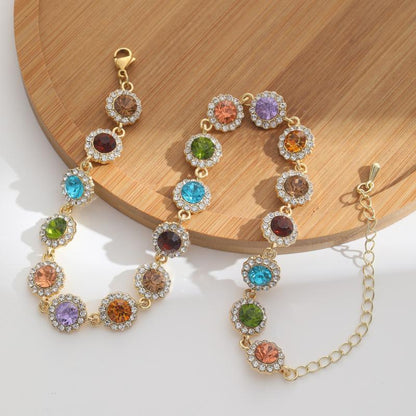 Colourful Necklace & Bracelet Set