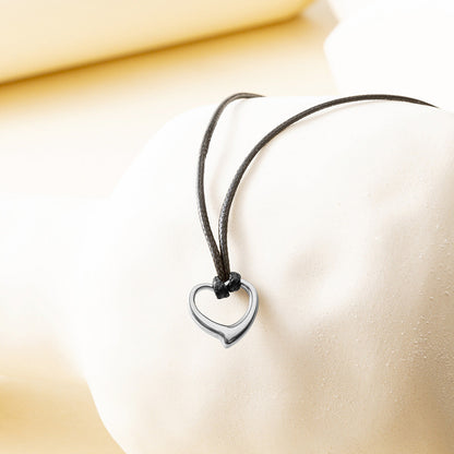 Wax Line Love Pendant Necklace