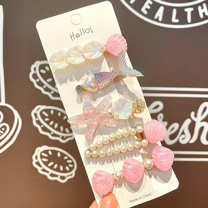 Creative Starfish Shell Hairclips Set – 5PCS