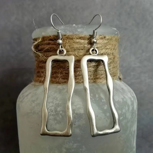 Retro Rectangular Women's Earrings