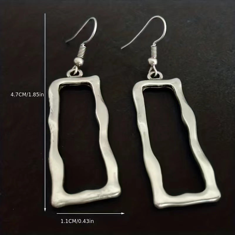 Retro Rectangular Women's Earrings