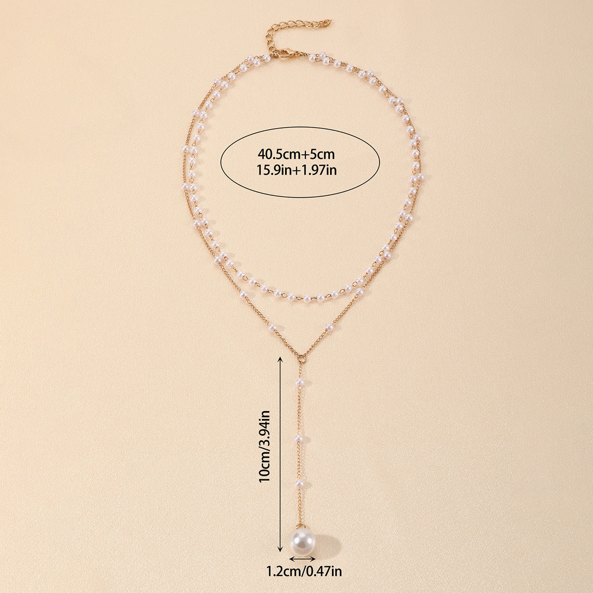 Elegant Double Layer Pearl Necklace