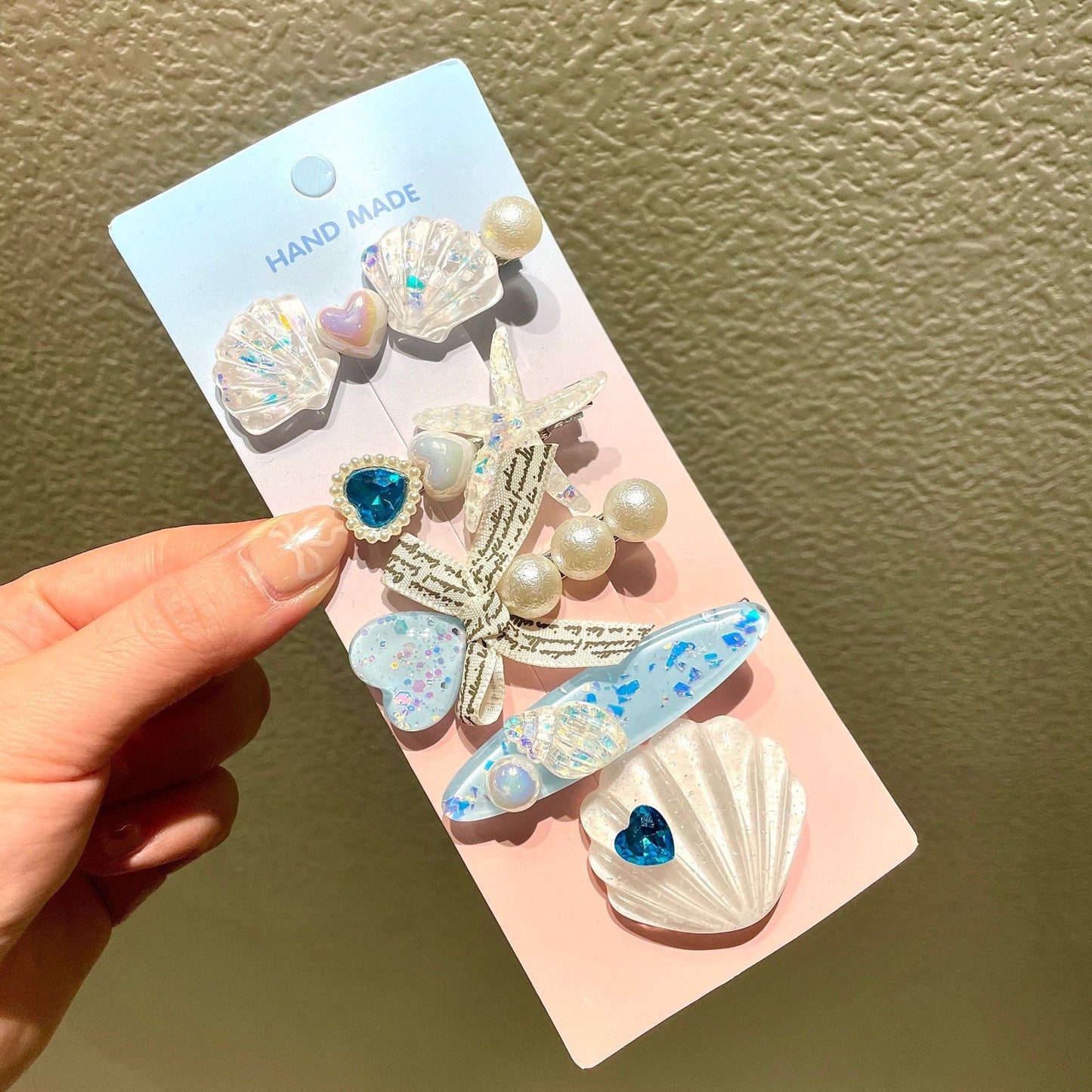 Creative Starfish Shell Hairclips Set – 5PCS