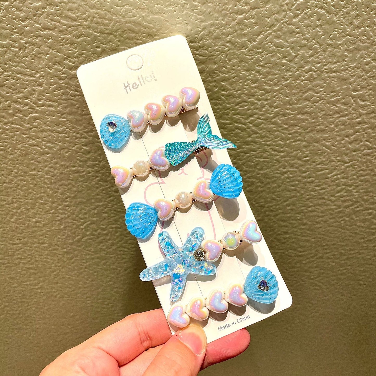 Creative Starfish Shell Hairclips Set – 5PCS