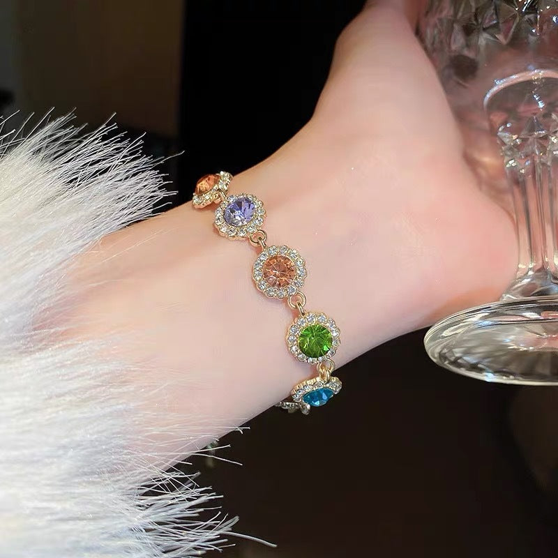 Colourful Necklace & Bracelet Set