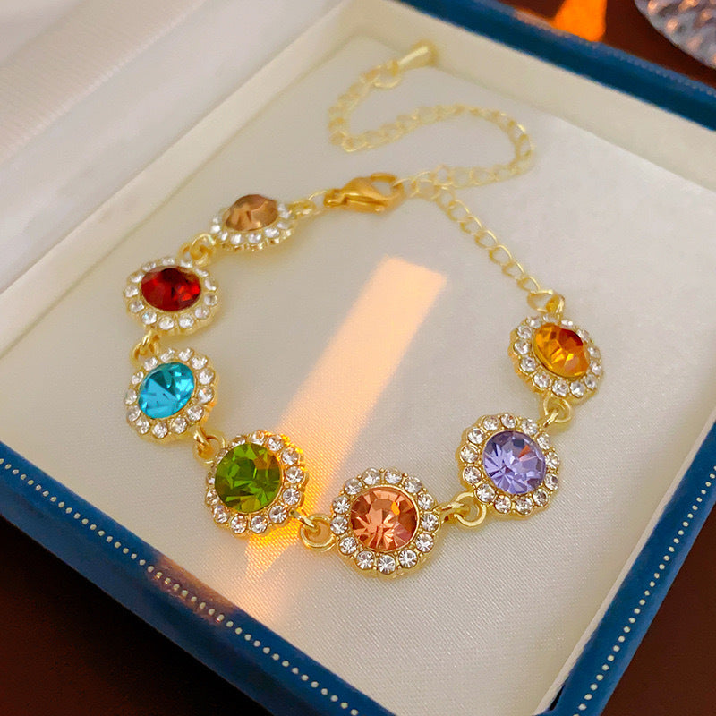 Colourful Necklace & Bracelet Set
