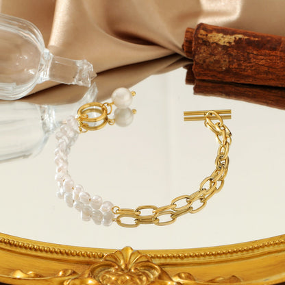 Vintage Heart-Shaped Titanium Steel Bracelet