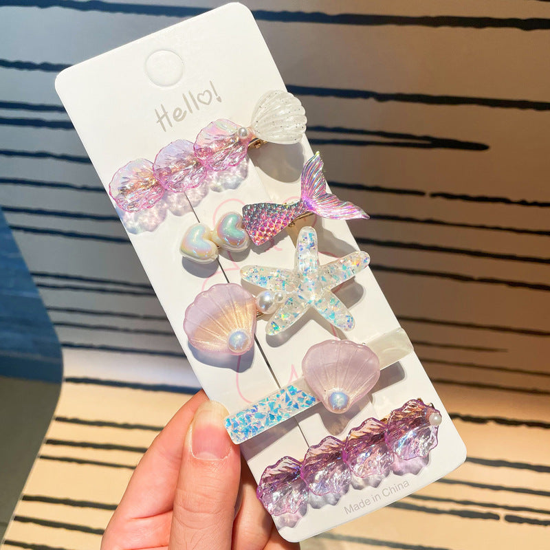 Creative Starfish Shell Hairclips Set – 5PCS