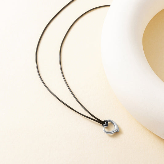 Wax Line Love Pendant Necklace