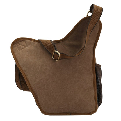 KAUKKO FH03 Retro Style Men Canvas Crossbody Bag Messenger Bag Outdoors Hiking Camping Bag, Size: 26 x 21 x 9 cm, KAUKKO FH03