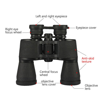 20x50 Powerful Outdoor High Definition High Times Zoom Binocular Telescope for Hunting / Camping, 20X50